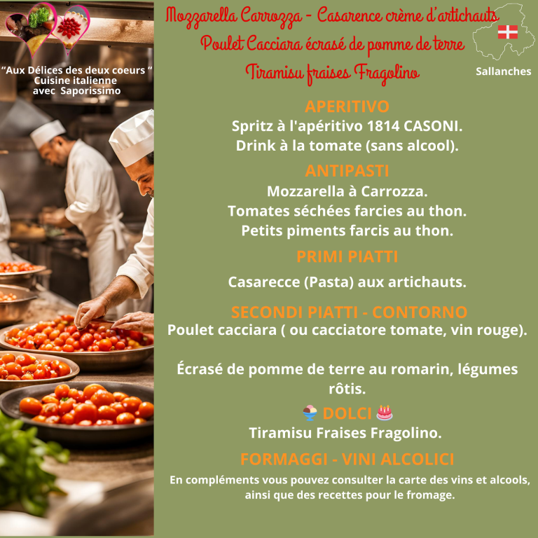 La Sicile et la toscane réunis sur ce menu. La Sicile et la toscane réunis sur ce menu.